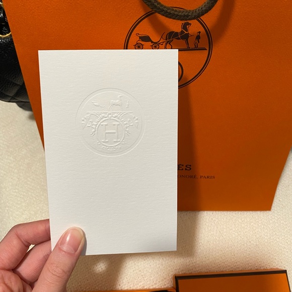 SOLD - Authentic Hermes Mini Pop H Rosegold and Black Pendant - Picture 5 of 6